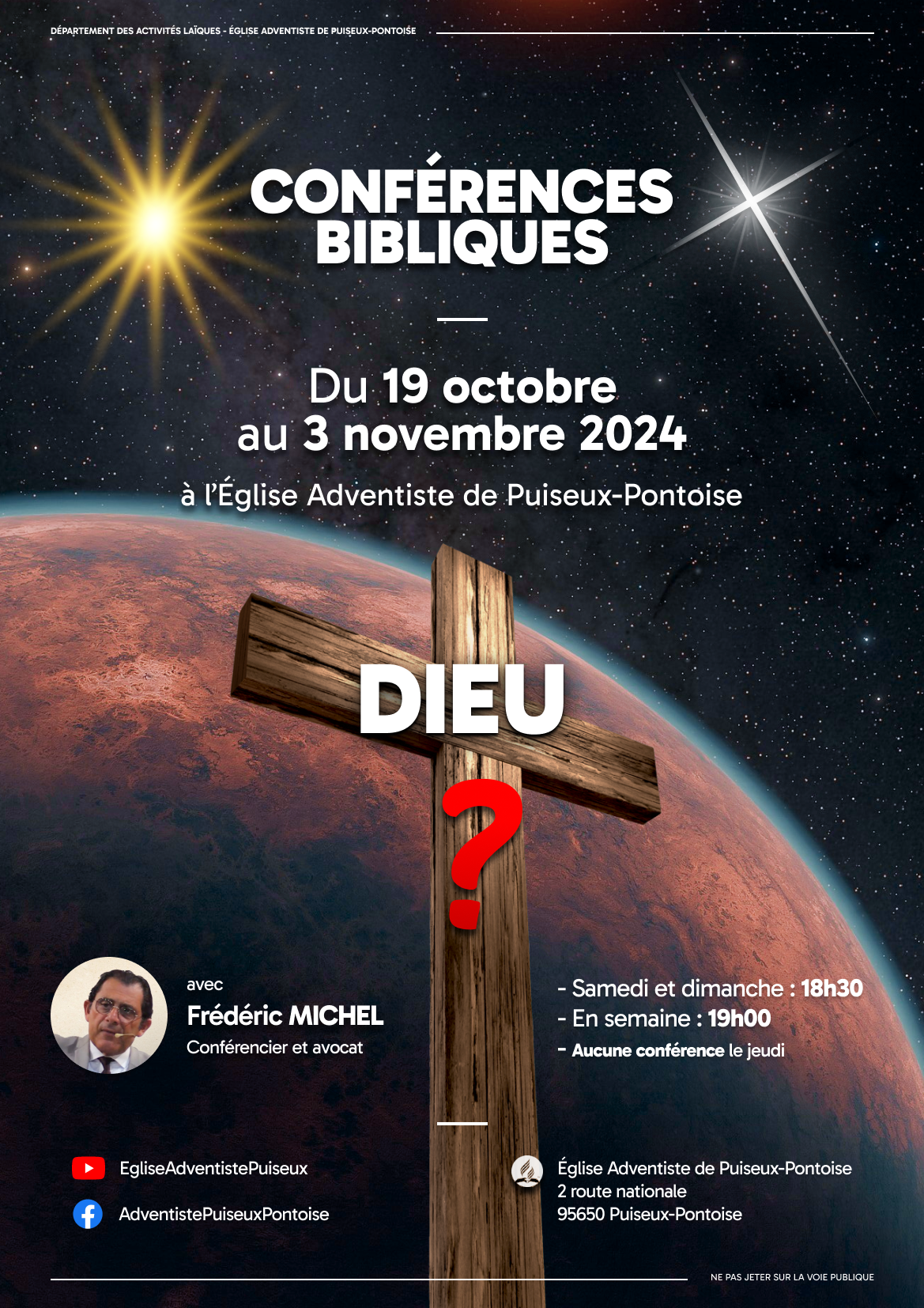 Conférences Bibliques avec Frédéric MICHEL